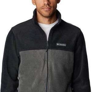 🆕Columbia Men's Steens Mountain 2.0 FZ Fleece Jacket, XXL-Black/Grill, Authenti